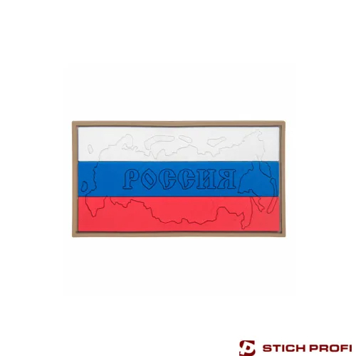 Шеврон Stich Profi Флаг России ПВХ (50x90 мм)
