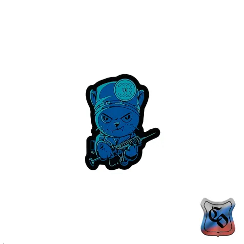 Шеврон Котик медик PVC