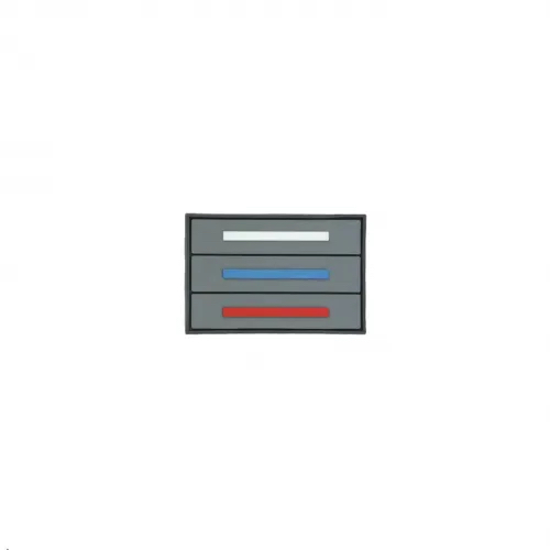 Шеврон Флаг России тактический PVC 4х6 см