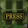 Шеврон PRESS вышивка 4х12 см