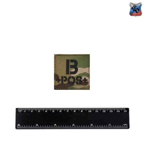 Шеврон SSO Группа крови светоотражающий кордура